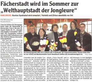 Pressebericht "Jahr der Bewegungskünste" 2007 (Wochenblatt)